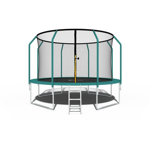  Vrtni trampolin Premium Yump 374 cm (12ft) s unutarnjom mrežom i ljestvama - tirkizni Cijene