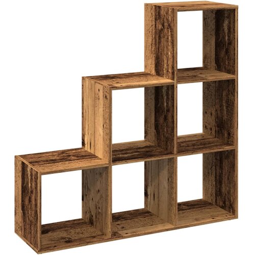 Pregrada regal za knjige 3 razina boja drva 99x29x99cm drveni Slike