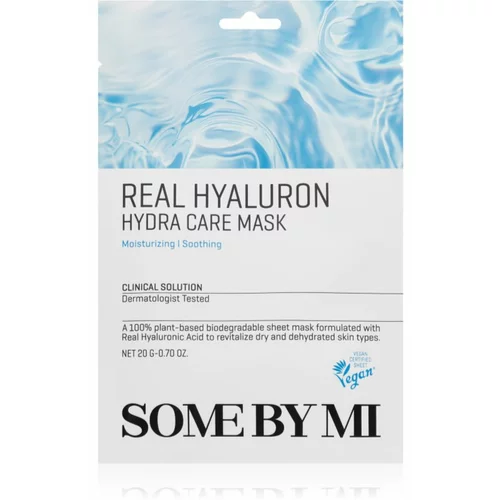 SOMEBYMI Clinical Solution Hyaluron Hydra Care Mask vlažilna tekstilna maska s pomirjajočim učinkom 20 g