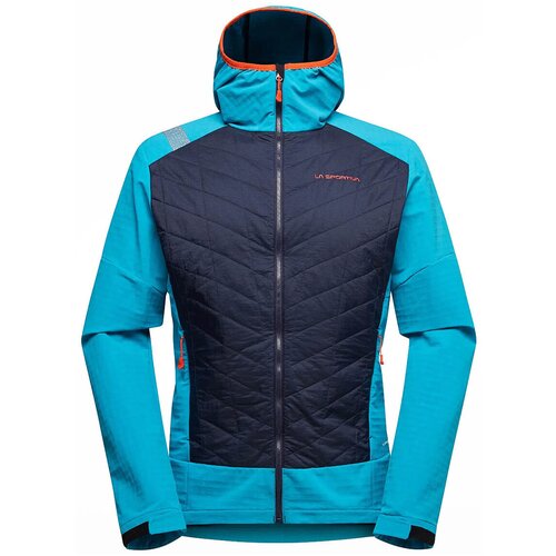 La Sportiva Flis Kap Hybrid Hoody M L73 643614 Deep Sea/Tropic Blue Večbarvna Cene