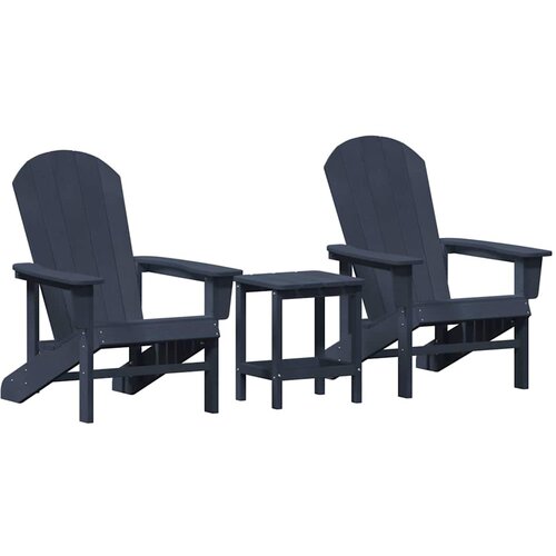  Vrtna stolica 3 pcs Mornarska Polietilen Slike