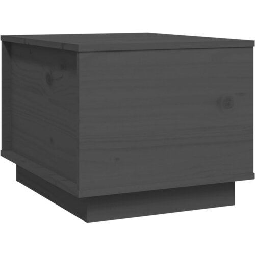 Maison Chic Klubska mizica - kavna mizica - Nizka mizica siva 40x50x35 cm trdna borovina, (21752910) Slike