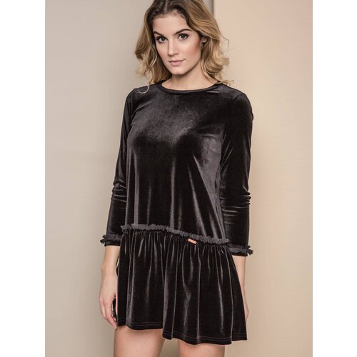 Premium DRESS ONE IN SOFT VELVET BLACK Slike