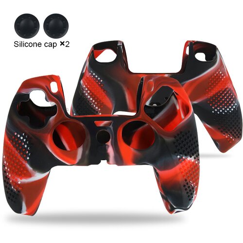 INF protizdrsni silikonski ovitek za krmilnik PS5 black+red, (21644105) Cene