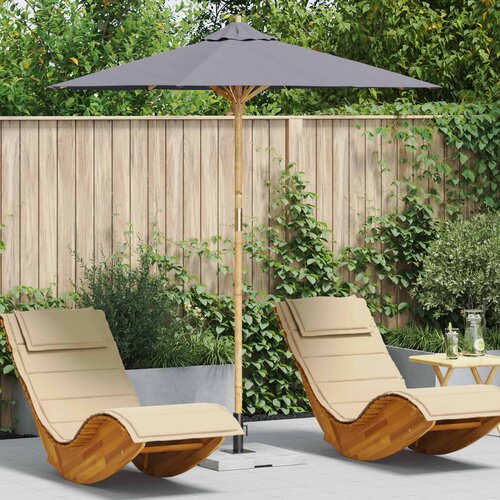  Vrtni suncobran Tamno siva &Oslash; 217 x 230 cm bambus Cijene