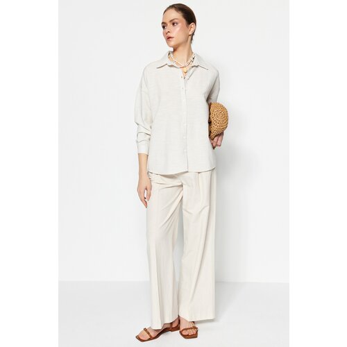 Trendyol Shirt - Ecru - Regular fit Slike
