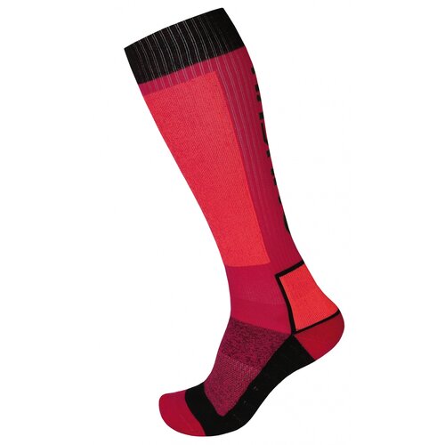 Husky snow wool socks pink / black Slike