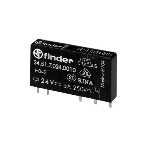 Finder 34.51.7.024.4010 Relej za tiskane pločice 24 V/DC 6 A 1 prebacivanje 1 ST Cijene