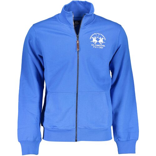 La Martina MEN&amp;amp;#39;S BLUE ZIP-UP SWEATSHIRT Slike
