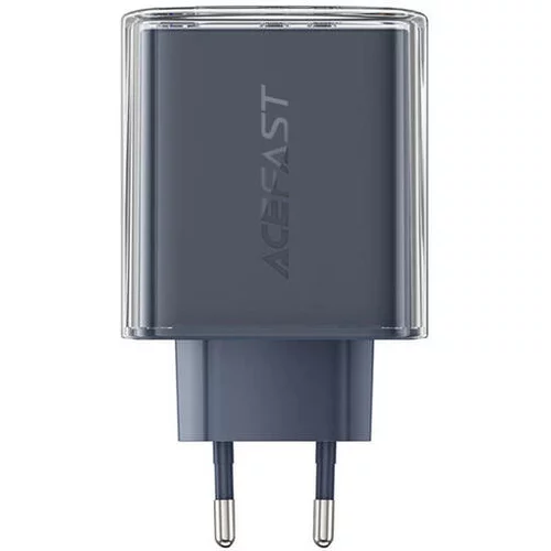 Acefast A45 omrežni polnilec, 2x USB-C, 1xUSB-A, 65W PD (siv)