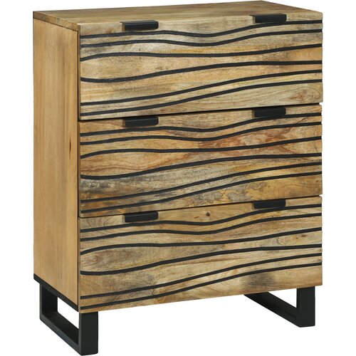 VidaXL stranske omarice 60x33.5x75 cm iz trdnega mangovega lesa Slike