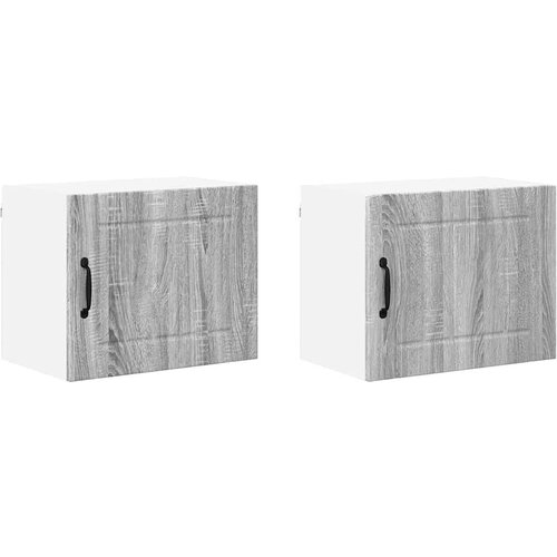  Zidni kuhinjski ormarić 2 pcs Siva Sonoma 50 x 31 x 40 cm Slike
