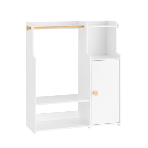 SoBuy otro&amp;scaron;ka garderoba z mizo in klopjo bela 110 cm, (5000009219) Slike