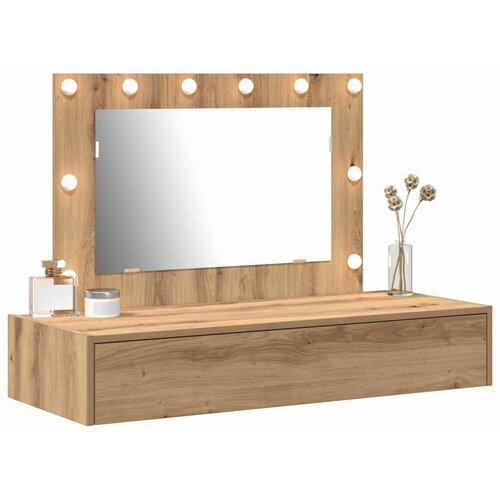  Toaletni stol Smeđa 100 x 40 x 70 cm Konstruirano drvo Slike