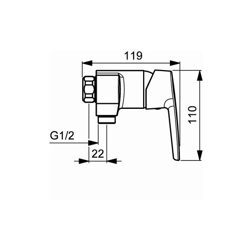 Hansa enoročna armatura za tuš Polo (51450163) Cene