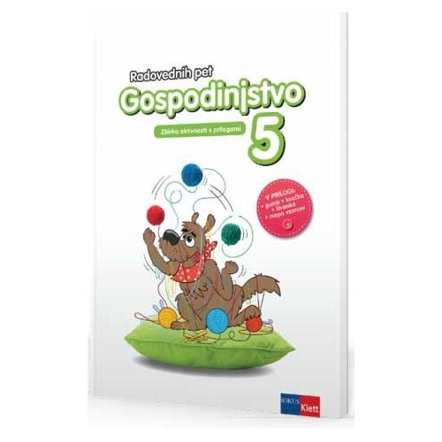  RADOVEDNIH PET 5, Gospodinjstvo 5, zbirka aktivnosti (s prilogami in interaktivnim gradivom) za gosp Cene