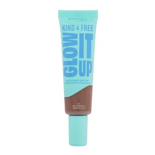 Rimmel London Kind & Free Glow It Up Moisturising Skin Tint puder normalna koža 30 ml odtenek 601 Soft Chocolate Cene