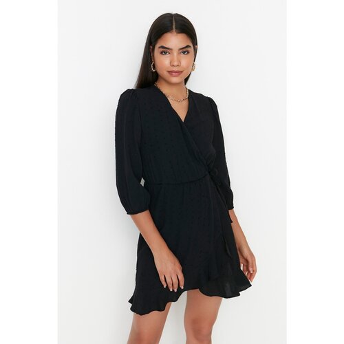 Trendyol Black Ruffle Dress Slike