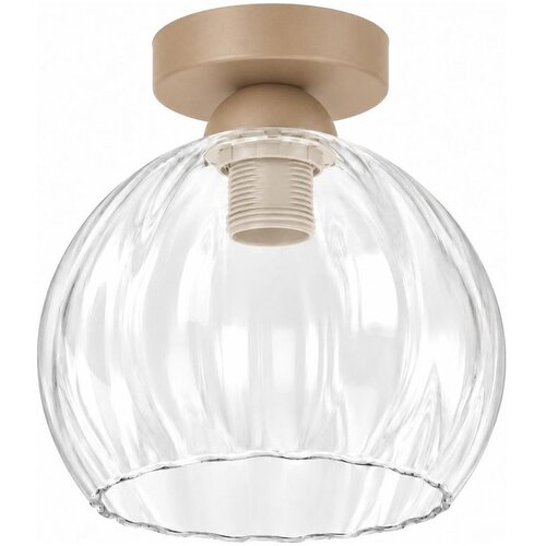 Brilagi LED Stropno svetlo RETRO GLASS 1xE27/60W/230V prečnik 25 cm bež/prozirno Slike