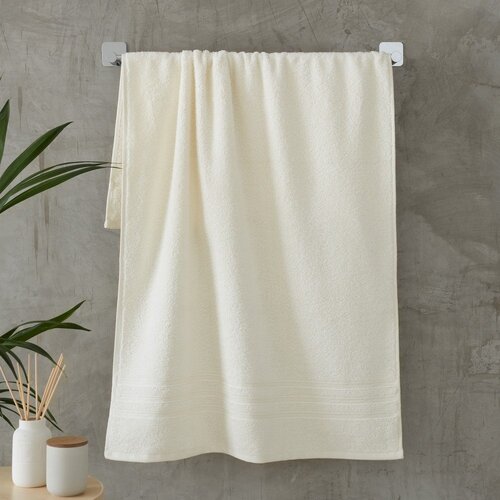 Catherine Lansfield Krem pamučan ručnik od frotira 70x120 cm Zero Twist &amp;ndash; Slike