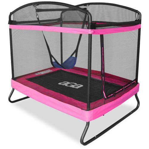 Aga Obd&amp;eacute;ln&amp;iacute;kov&amp;aacute; trampol&amp;iacute;na 122x183 cm Růžov&amp;aacute;, (21261347) Slike