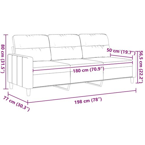  Trosjed od tkanine crvena boja vina 180 cm Slike