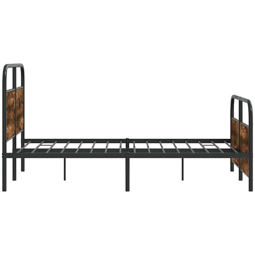 VidaXL metalni okvir kreveta bez madraca boja hrasta 140x200 cm Slike