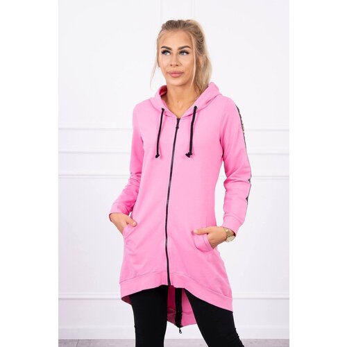 Kesi Sweatshirt with back zip light pink Cene