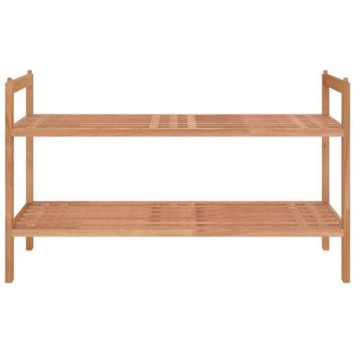 VidaXL Stalak za cipele 69 x 27 x 41 cm od masivnog drva oraha Slike