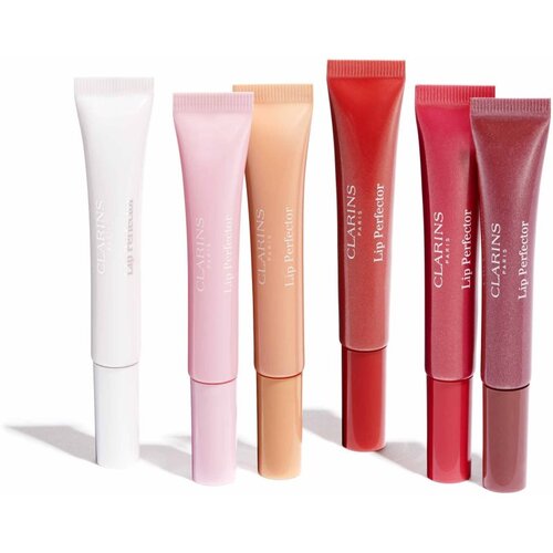 Clarins Lip Perfector Glow ble&amp;scaron;čeč sijaj za ustnice in lica odtenek 25 mulberry glow 12 ml Slike