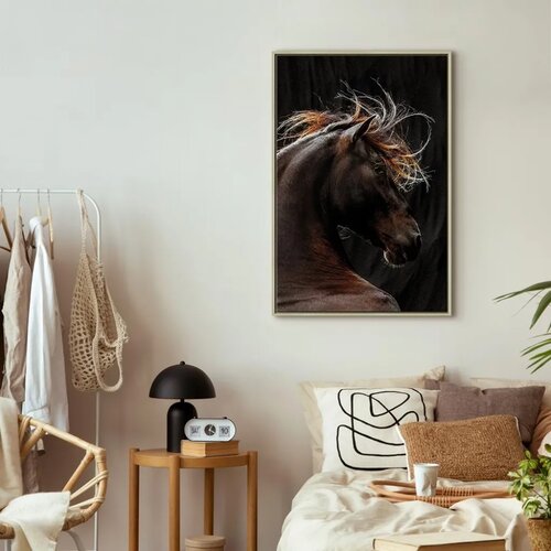  Slika - Fiery Wind (1 Part) Vertical 60x90 U prirodnom drvenom okviru Slike