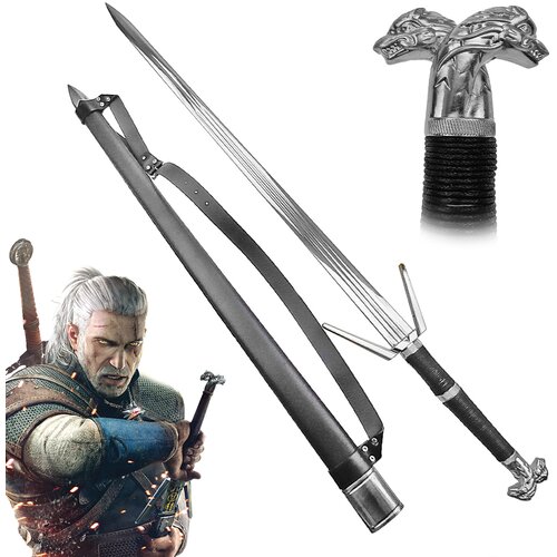 The Witcher Geralt of Rivia replika srebrnega meča Cene