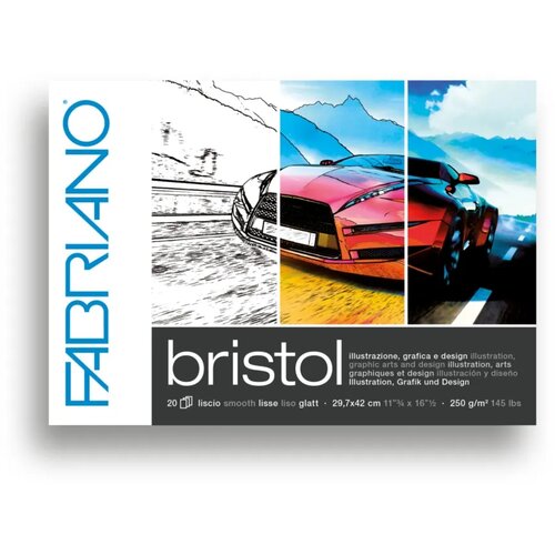 Fabriano Bristol, akvarel blok, A3, 250g, 20 lista, Fabriano Slike