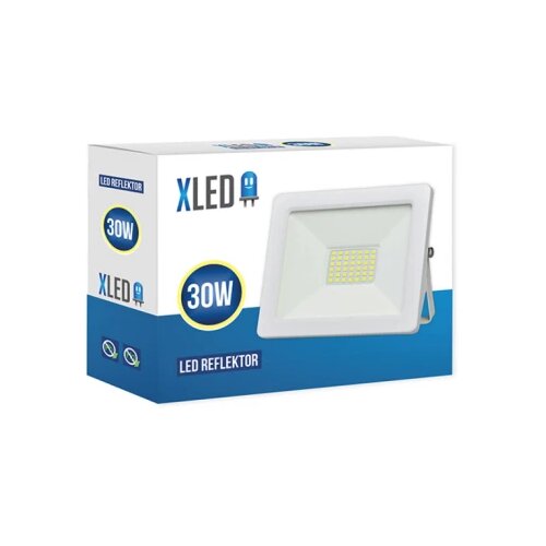 Xled 30W LED reflektor 6500K,2400Lm,AC220-240V,Beli Cene