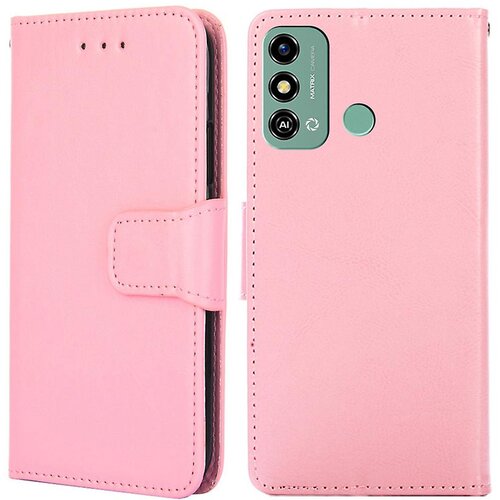 INORCO Ovitek za telefon proti praskam za ZTE Blade A53, teksturirana torbica s stojalom iz PU usnja, (22035722) Slike