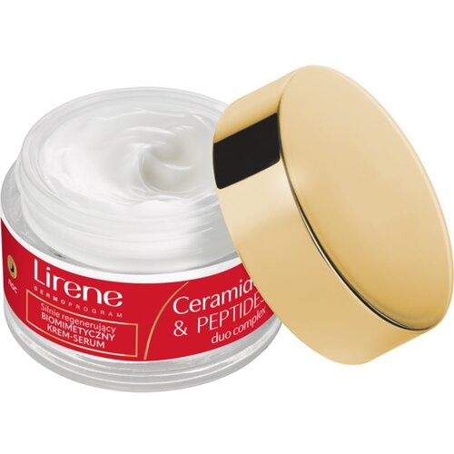 Lirene Ceramides &amp;amp; Peptides Duo Complex obnovitvena nočna krema z regeneracijskim učinkom 50 ml Slike
