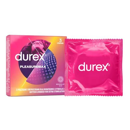 Durex Pleasuremax kondomi 1 pakiranje za moške