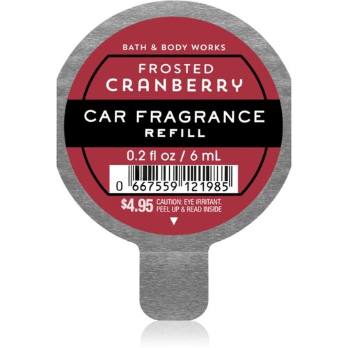 Bath &amp;amp; Body Works Frosted Cranberry miris za auto zamjensko punjenje 6 ml Slike