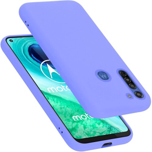  Ohi&scaron;je je združljivo z Motorola MOTO G8 in tekoča svetlo vijolična - Za&scaron;čitni ovitek iz prožnega silikona TPU, (20860681) Cene