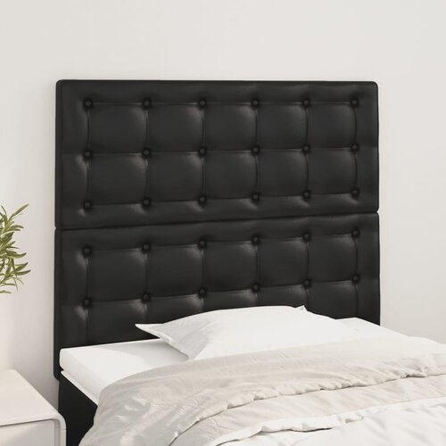  Uzglavlje crno 100x5x118/128 cm umjetna koža Cijene