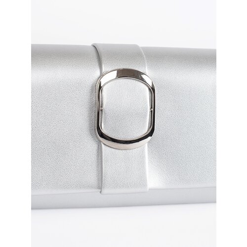 Shelvt Silver small women&amp;#039;s handbag with silver buckle Slike