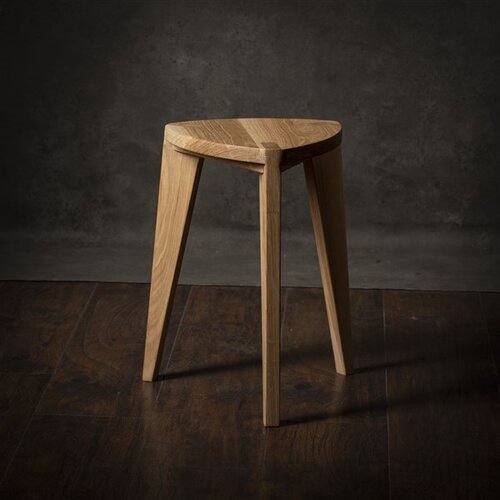 Meda_Furniture Drvena hoklica M45 Hrast Slike
