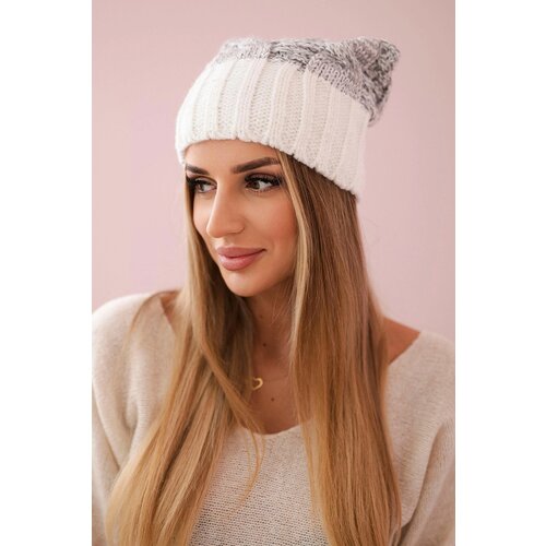 Kesi Cap with fleece Paryż K213 white + gray Cijene