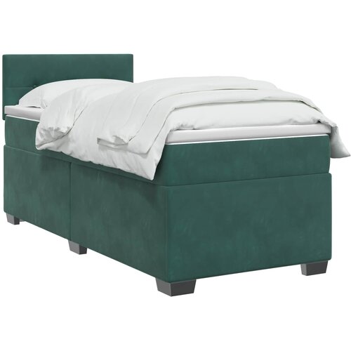  Boxspring krevet s madracem Tamnozelena 100 x 200 cm Bar&amp;scaron;un Slike