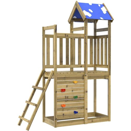  Igralna stolpnica Rjava Trdna impregnirana les - - Rjava - 32.87 - 110,5 x 52,5 x 215cm - 2025- Cene