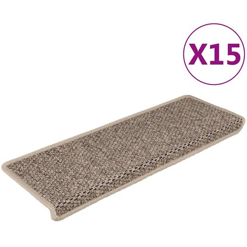  Samoljepljivi otirači za stepenice 15 kom 65x21x4 cm tamnobež Cijene