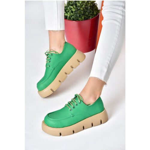 Fox Shoes P267632009 Green Thick Soled Women&amp;#039;s Casual Shoes Slike