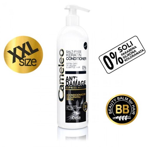 Delia CAMELEO BB - ANTI DAMAGE - Balzam sa keratinom za izuzetno oštećenu i suvu kosu - Bez soli XXL 500ml Cijene