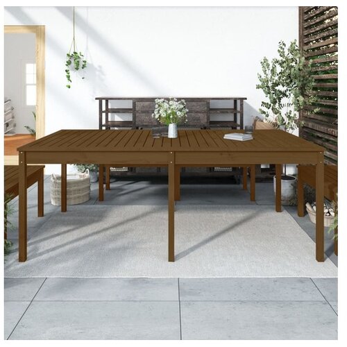  Vrtni stol boja meda 203 5 x 100 x 76 cm od masivne borovine Cijene
