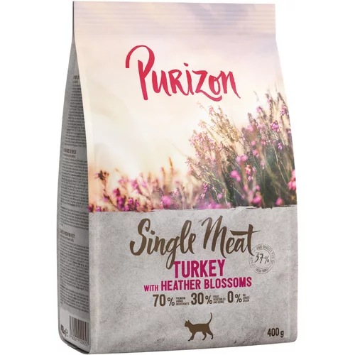 Purizon Single Meat puretina s cvijetom vrijeska - 400 g
